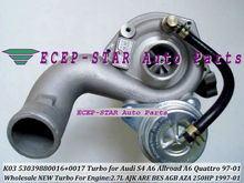 Turbocompresor de turbina K03 0017 53039880017 53039700017 para Audi S4 A6 ALLROAD, motor: AJK ARE BES 1997-2001, 2.7L, venta al por mayor 2024 - compra barato