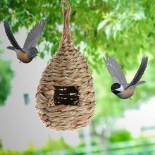 Birds Nest Natural Grass Egg Cage Outdoor Decorative Weaved Hanging Parrot House 2024 - buy cheap