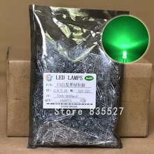 Lámpara de diodo emisor de luz LED super brillante, cabezal redondo de 3MM F3, verde esmeralda transparente, cuentas para luces de bricolaje, 5000 unids/lote 2024 - compra barato