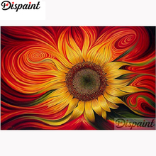 Dispaint-pintura de diamante redondo/cuadrado completa, cuadro artesanal 5D, bordado de "Flor de girasol", punto de cruz, decoración del hogar 5D A10371 2024 - compra barato