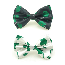 Fashion Womens Mens Bow Ties Tuxedo Classic Bowtie Clover /Leaf White Black Mix Gravata Butterfly Ties For Men Gift Formal Dress 2024 - buy cheap