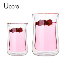 Heat Resistant Double Wall Glass Cup Beer Coffee Cup Set Handmade Creative Beer Mug Transparent Drinkware 2024 - buy cheap