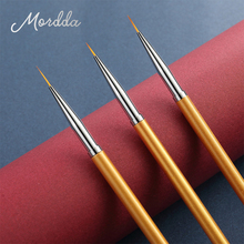 Pinceles MORDDA para manicura pincel fino para uñas línea de pintura de acrílico pincel delineador de líneas lápiz para dibujar barniz de Gel UV 2024 - compra barato