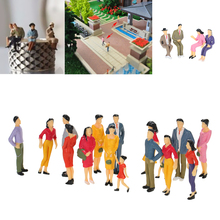 1:25 Scale 20Pcs Mix Painted Model Bilding People Train Street Passenger Architecture Model Figures People Toys High Quality 2024 - buy cheap