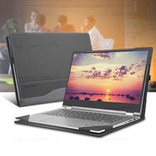 Capa protetora para laptop, lenovo yoga 530 14ikb 2018, 520, capa de couro pu, patchwork, 5 14 polegadas 2024 - compre barato