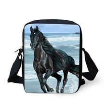 Сумка через плечо с 3D принтом лошади пони, сумки-мессенджеры для мужчин и женщин, хит продаж, брендовые маленькие сумки через плечо для дам, мужские дорожные сумки 2024 - купить недорого