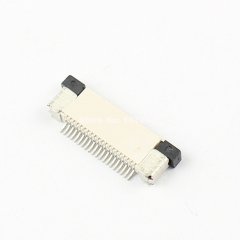 50pcs FPC FFC 0.5mm Pitch 20 Pin Drawer Type Ribbon Flat Connector Top Contact 2022 - buy cheap