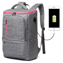 Mochila luxuosa grande para laptop, 17 17.3 polegadas, para homens, de negócios, usb, bolsa de viagem, masculina, feminina, 2018 2024 - compre barato