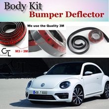 Дефлектор губ для бампера для Volkswagen VW Beetle A5, передний спойлер, комплект/полоса 2024 - купить недорого