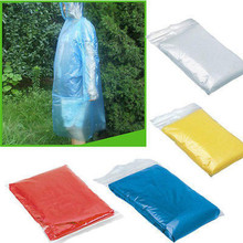 1PCS Raincoat Disposable Adult Emergency Waterproof Rain Coat Poncho Hiking Camping Hood Random Delivery Travel Raincoats #007 2024 - buy cheap