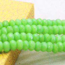 Popular 5x8mm faceted Lightgreen chalcedony abacus shaped loose beads 15" 2 piece/lot DIY women jewelry making 2024 - buy cheap