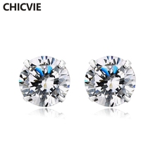 CHICVIE Luxury Trendy Stud Earring Crystal For Women Fashion Wedding Jewelry Statement Earrings For Wedding Party Gift SER190069 2024 - buy cheap