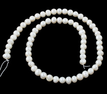 Potato Cultured Freshwater Pearl Beads For Making Diy Jewelry Bracelet Necklace Natural White beads 5-6mm 14.2 Inch Strand 2024 - buy cheap