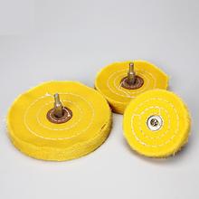 Yellow Cotton Lint Cloth Buffing Wheel Gold Silver Jewelry Mirror Polishing With 6mm Connecting Rod 2024 - buy cheap