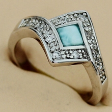 Мужские и женские кольца SHUNXUNZE, кольца из натурального камня и Маленького белого кубического циркония с родиевым покрытием, R3540, Размер 7, 8 2024 - купить недорого