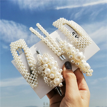 Fashion Simulated-pearl Hair Clips For Women Girls 2019 Elegant Wedding Party Hairgrip Sweet Korea Female Jewelry Wholesale 2024 - buy cheap