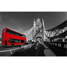 5D diy pintura de diamante Londres autobús rojo puente ciudad 3d punto de cruz bordado completo de diamantes patrón de mosaico de diamantes Halloween C287 2024 - compra barato