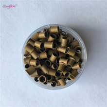 Microanillo de cobre con cerraduras, Mini anillo de cobre de 3,2x2,8x4,0mm, candado fácil, negro, marrón, Rubio, microeslabones, 10000 unidades 2024 - compra barato