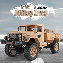 News Arrival 124301 WLtoys 2.4G RC Car 1:12 Military Truck 4WD Remote Control Vehicle Army Truck Electric Toy for Boys Gifts 2024 - buy cheap