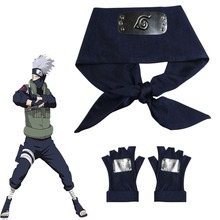 Luva para cosplay de hatake, bandana de kakashi, acessórios para cosplay e cabeça l320 2024 - compre barato