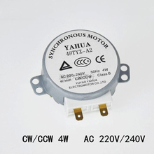 1Pc x Microwave Motor CW/CCW 4 W 50/60 Hz 5/6 RPM AC 220-240V Rotary Table Synchronous 49TYZ-A2 2024 - buy cheap