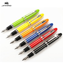 Jinhao 159 caneta fonte, 0.7mm, 18kgp, média larga, com uma bolsa preta, 8 cores, para escolher, caneta de tinta de metal 2024 - compre barato