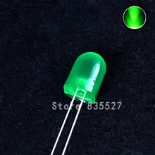 1000 шт./лот F10 круглые 10 мм изумрудно-зеленые цветные светодиодные Сверхъяркие лампы, бусины, излучающие диоды DIP для «сделай сам», осветительная головка 2024 - купить недорого