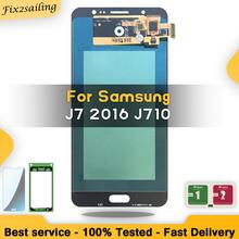100% Test For Samsung Galaxy J7 2016 J710 J710F J710FN J710M J710Y LCD Display AMOLED LCDs Touch Screen Digitizer Assembly Repla 2024 - buy cheap