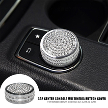 Diamond Car Center Console Multimedia Button Decoration Trim Cover For Mercedes Benz A B W212 GLK GLA CLA ML GL Class 2024 - buy cheap