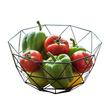 Creative Wrought Iron Drain Storage Basket Fruit Vegetable Organizer Tool  Home Living Room Snack Box Food Storage Basket 2024 - buy cheap