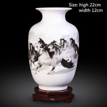 Chinês cerâmica pequeno vaso Liso e texturizado WSHYUFEI arranjo de Flores hidropônico planta sala de estar decoração de casa 2024 - compre barato