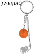JWEIJIAO  Simulation Golf Keychain Key Button Car Bag Pendant Sporting Supplies DIY Keyrings Fans Small Ball Gifts YY18 2024 - buy cheap