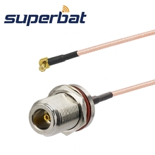 Superbat MCX Male Right Angle to N Female Bulkhead with O-ring Cable RG316 15cm for Wireless Jumper Cable Assembly 2024 - buy cheap