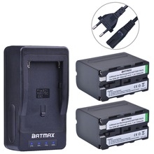 Batmax 2pc NP-F960 NP F960 NP F970 NP-F970 Battery with LED Ultra Fast Charger for Sony F975 F970 F960 F950MC1500C 190P 198P 2024 - buy cheap