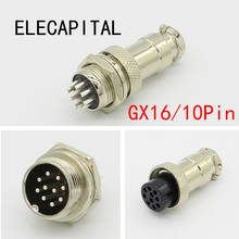 1set GX16 10 Pin Male & Female Diameter 16mm Wire Panel Connector L73 GX16 Circular Connector Aviation Socket Plug Free Shipping 2024 - buy cheap