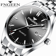 2021 Business Men's Quartz Watch Top Brand Luxury Stainless Steel Waterproof Date Clock Fashion Casual Luminous Wrist Watches 2024 - buy cheap