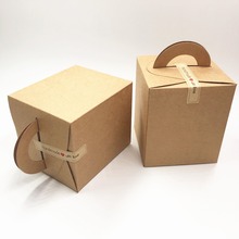 Cajas de papel Kraft para regalo, suministros para fiestas, bodas, cumpleaños, 12 unids/lote, 9,5x9,5x11cm 2024 - compra barato