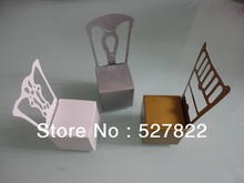 100 шт., миниатюрные коробки для стульев, конфет, свадебных сувениров, 3 цвета 2024 - купить недорого