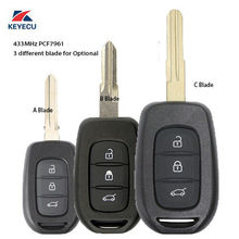 KEYECU Remote Key Fob 3 Button 433MHz PCF7961M for Renault Duster Dokker Trafic Master 2024 - buy cheap