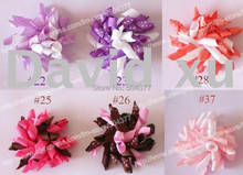 free shipping 100cs korker hair bows to mix color fashion hair bow corker hair bows fashion korker clips 2024 - buy cheap