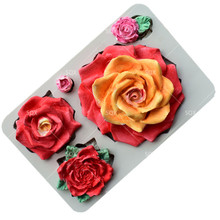 5 kinds of styles 3D rose Fondant Cake Baking Molds,Cake Decorating Tools Pastry Tools Kitchen Accessories SQ16327 2024 - buy cheap