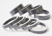 10pcs New 10mm Road bike 3K full carbon fibre headsets washer Mountain bicycle stem carbon spacers MTB bike parts 2024 - buy cheap