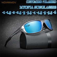 Custom Made Myopia Minus Prescription Polarized Lens Sports Fashion Polarized Sunglasses Colorful Mirror Coating -1 TO-6 2024 - buy cheap