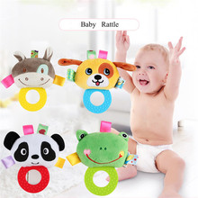 Newborn Rattles Toy Hand Bell Toddler Infant Rings Interactive Cute Cartoon Animal Plush Toys Baby Early Education Gift 2024 - buy cheap