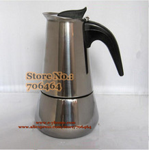 "v" YH102  2 cups High quality Moka coffee maker/moka pot,Espresso coffee pot stainless steel moka coffee machine 2024 - buy cheap