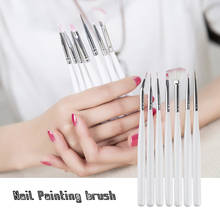 7Pcs/lot Nail Painting Brushes UV Gel Acrylic Nail Art Builder Manicure Brush Dotting Pen For Nail Gel Polish 2024 - buy cheap