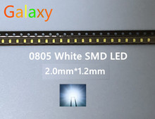 Ограниченное по времени количество поверхностного монтажа 0805 белый Smd Led супер яркая лампа светоизлучающие диоды 1000 шт 2024 - купить недорого