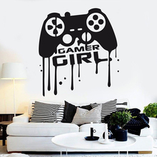 Gamer Girl wall decal Eat Sleep Game Personalised Controller video game Custom For Kids Bedroom Vinyl Wall Art Decals A11-001 2024 - buy cheap