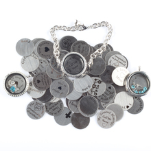 ZMZY 20pcs/lot Random Mixed Floating Charms Stainless Steel Plates Accessories For 30MM Floating Lockets DIY Without Lockets 2024 - buy cheap