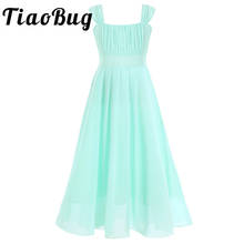 Girls Wedding Party Bridesmaid Floral Flower Dresses Ball Gown Prom Formal Maxi Dress Princess Child Tulle Lace 4-14Y 2024 - buy cheap
